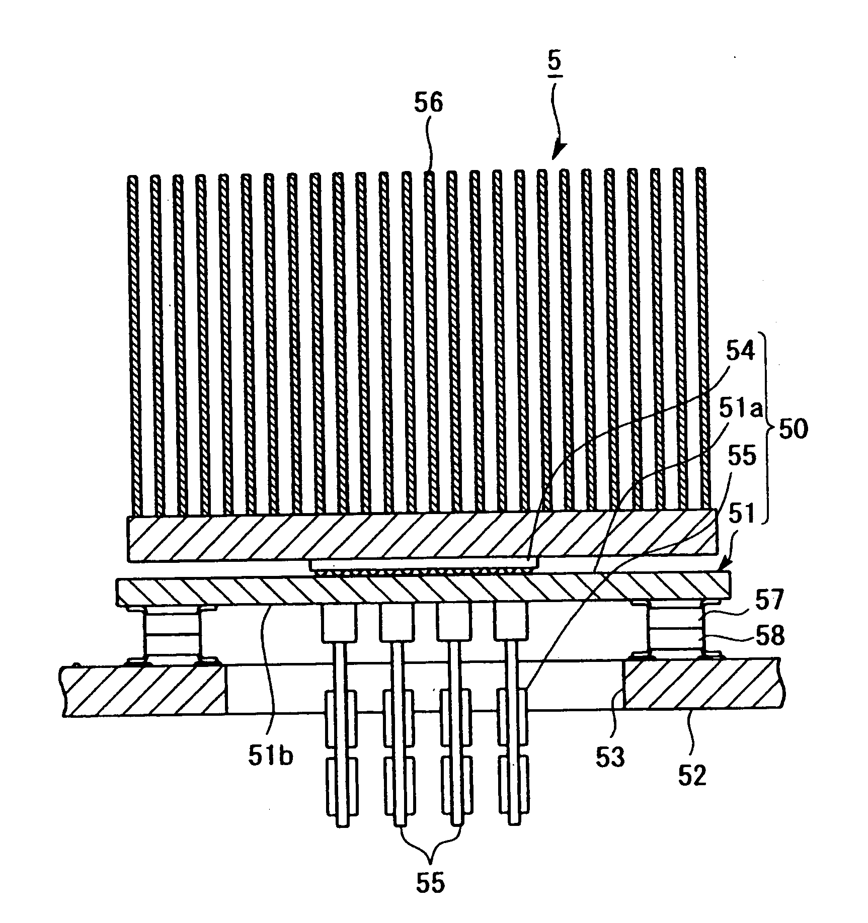 Board mounting method and mounting structure