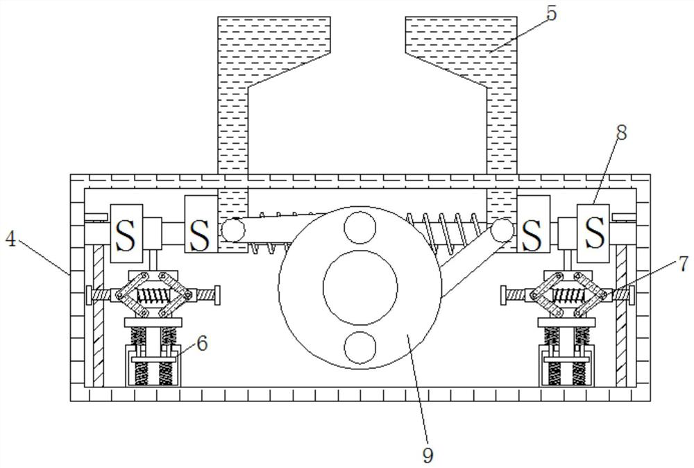 Convenient and stable mechanical part fixing device