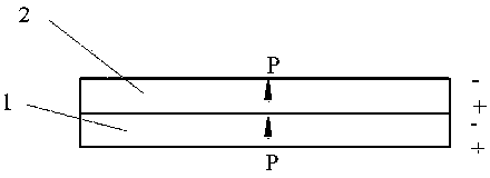 Piezoelectric bimorph and preparation method thereof
