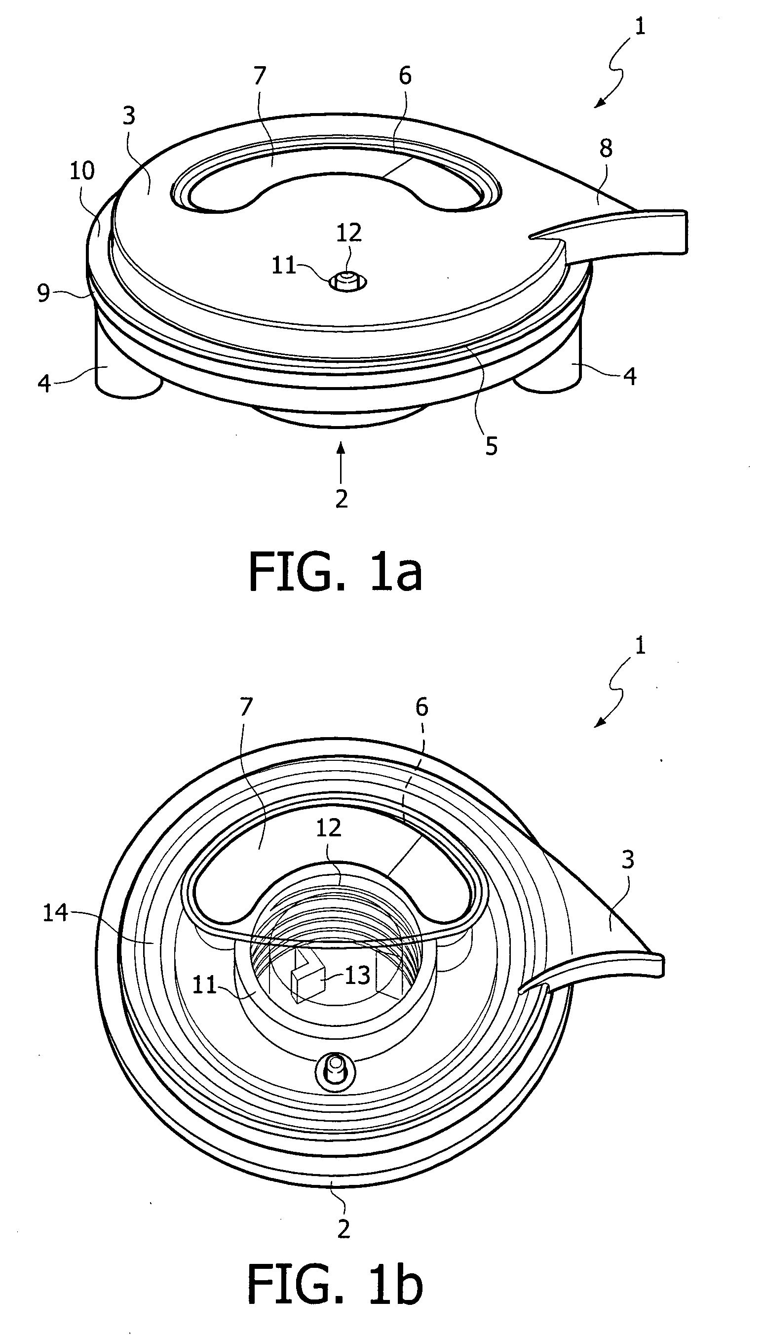Device for sealing foodstuff containers and foodstuff container provided with such a device