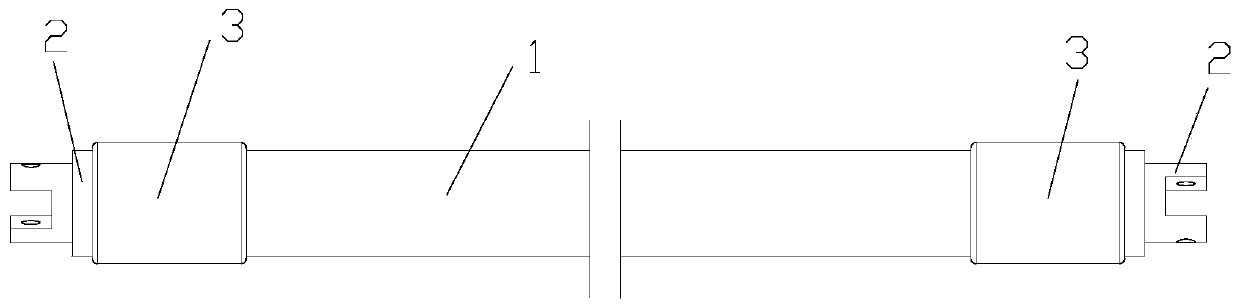 Vehicle composite transmission shaft and preparation method thereof