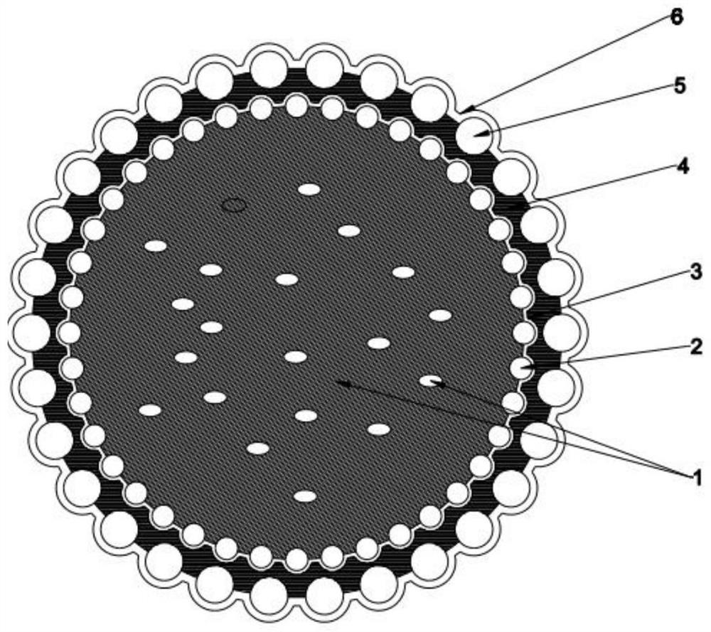 Damage-resistant high-brightness reflective glass bead and preparation method thereof