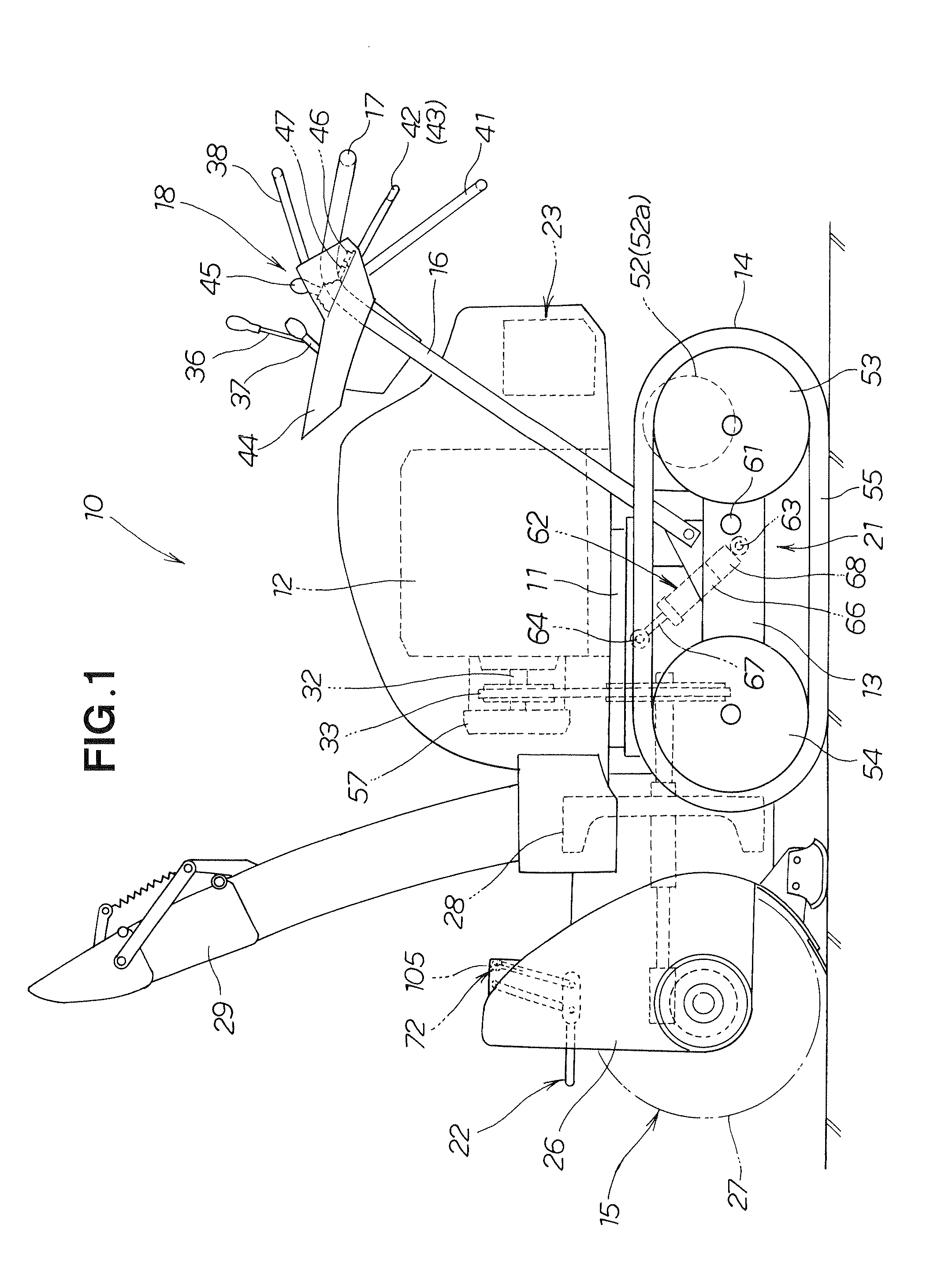 Snow removing machine