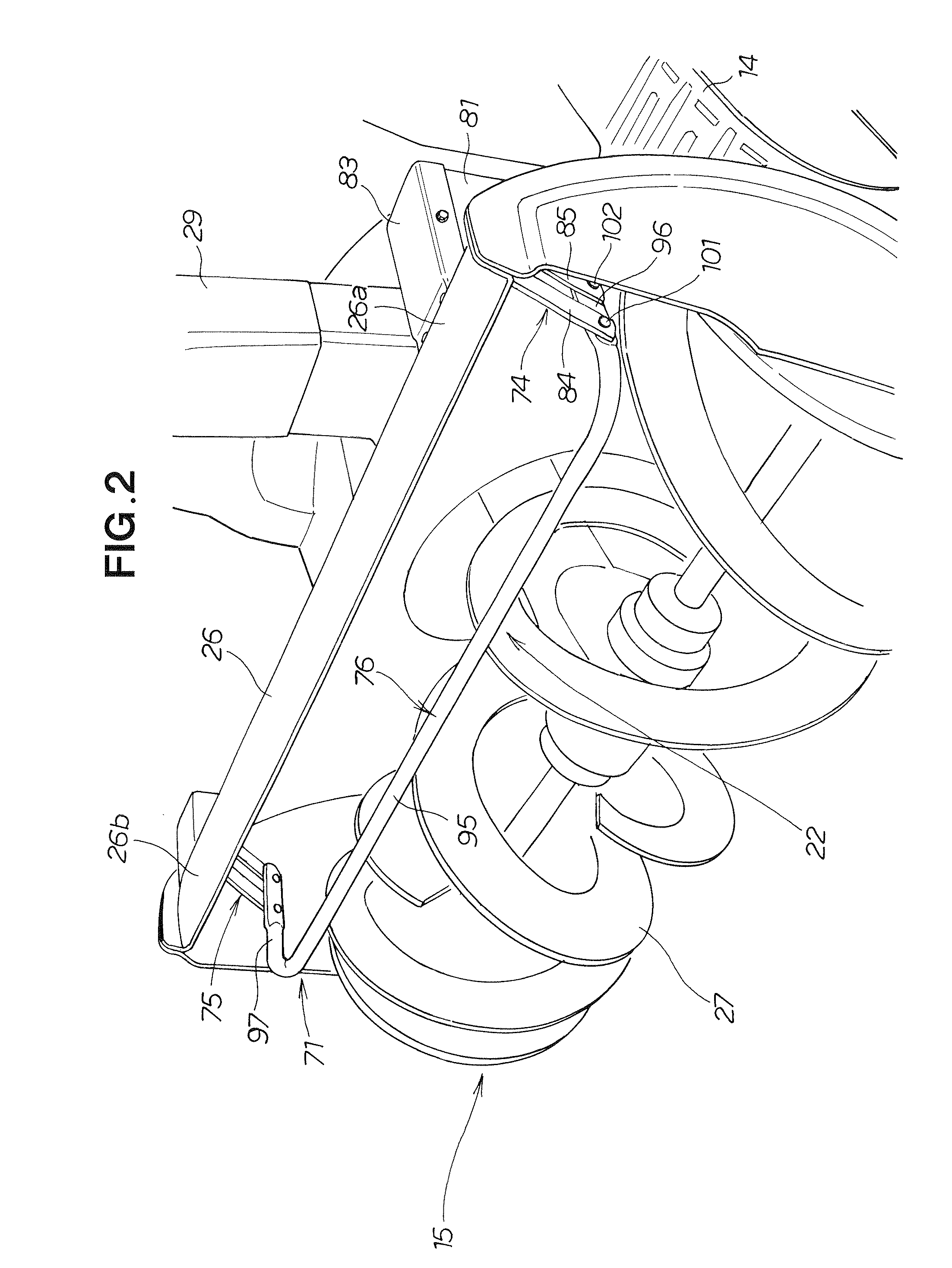 Snow removing machine