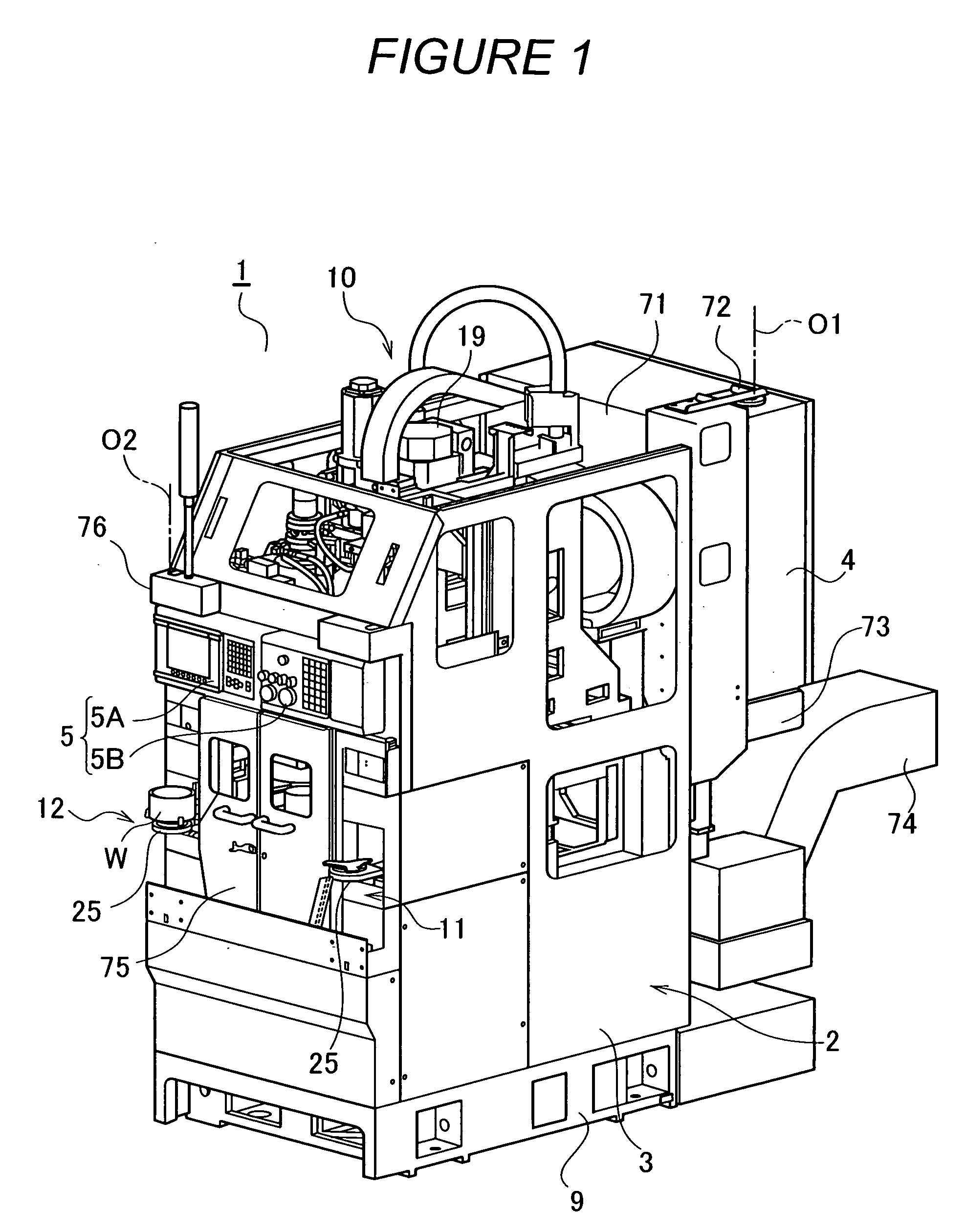 Machine tool with workpiece measuring instrument and operating method for the same