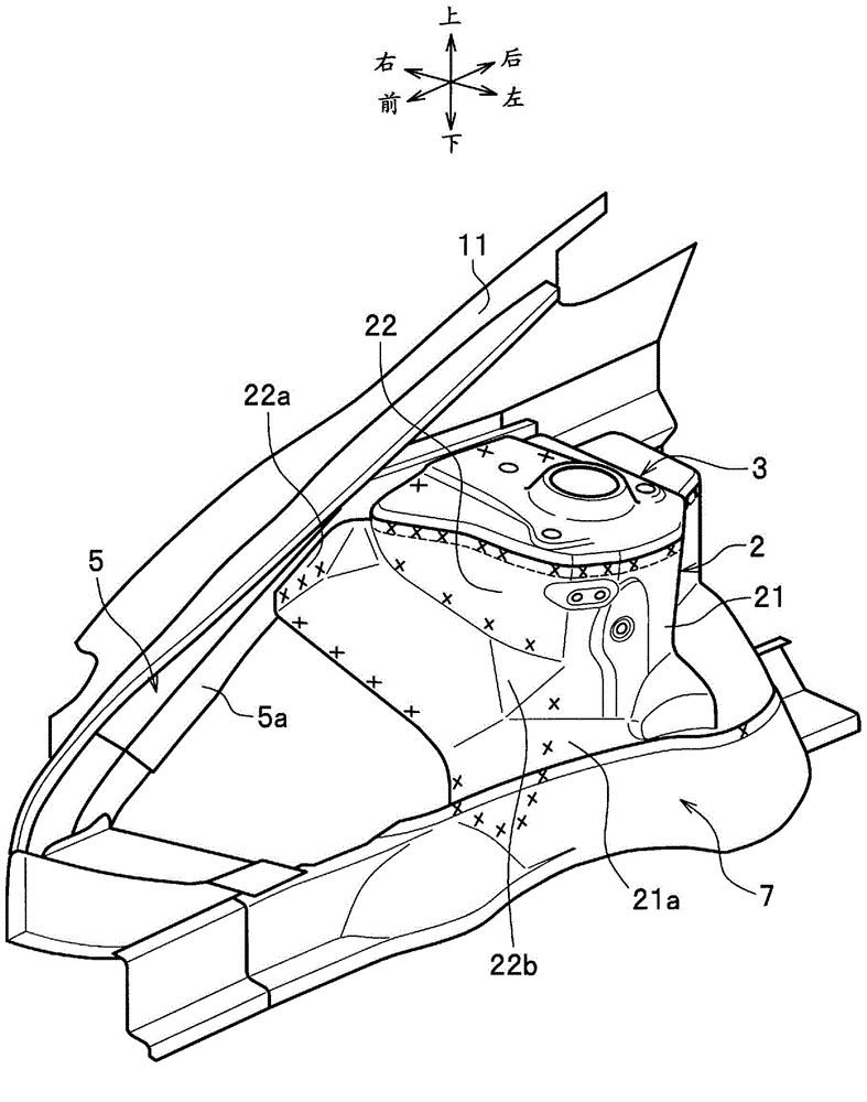 Damper housing structure body and damper housing structure body fabrication method
