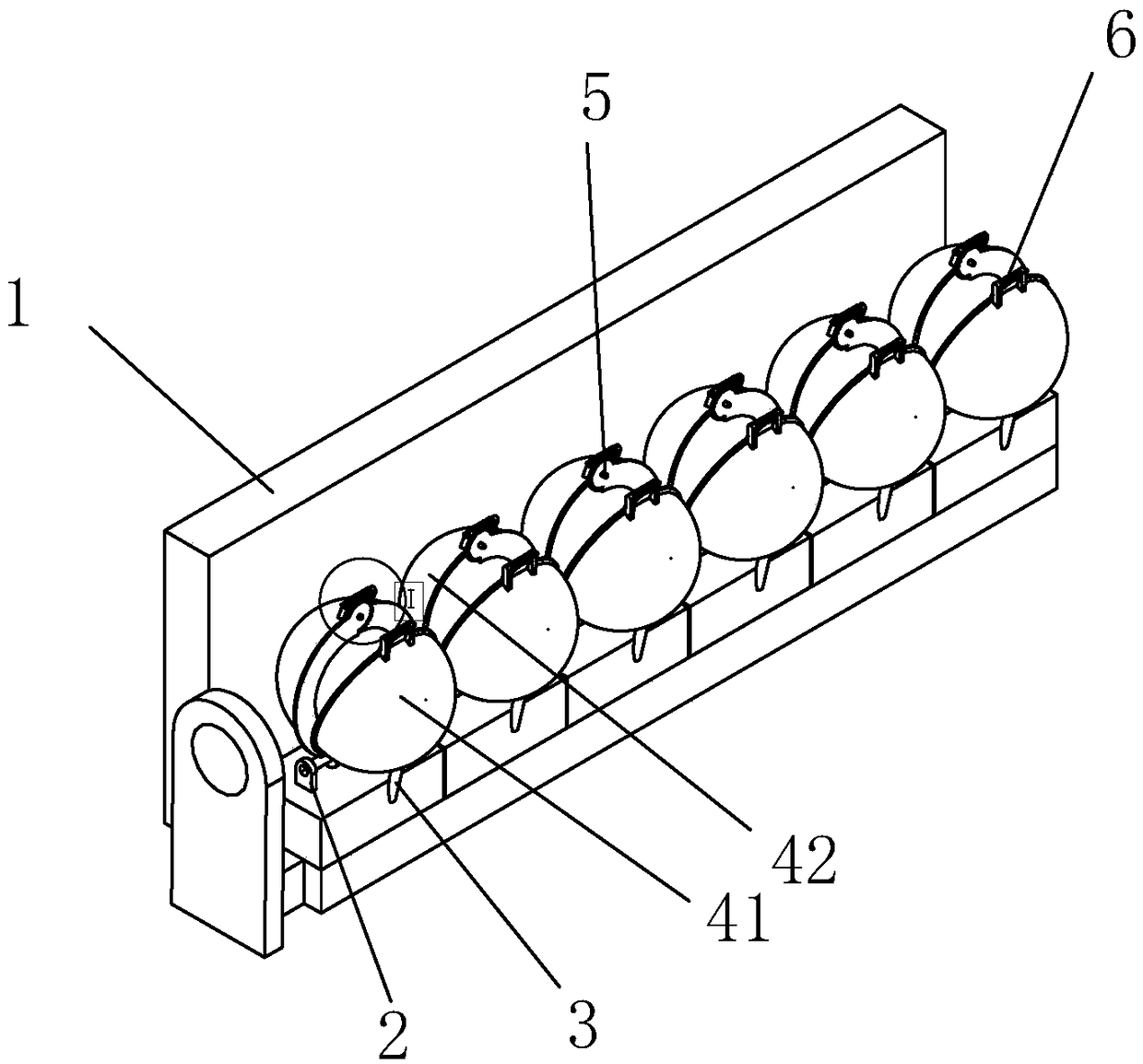 Peach pit removing device