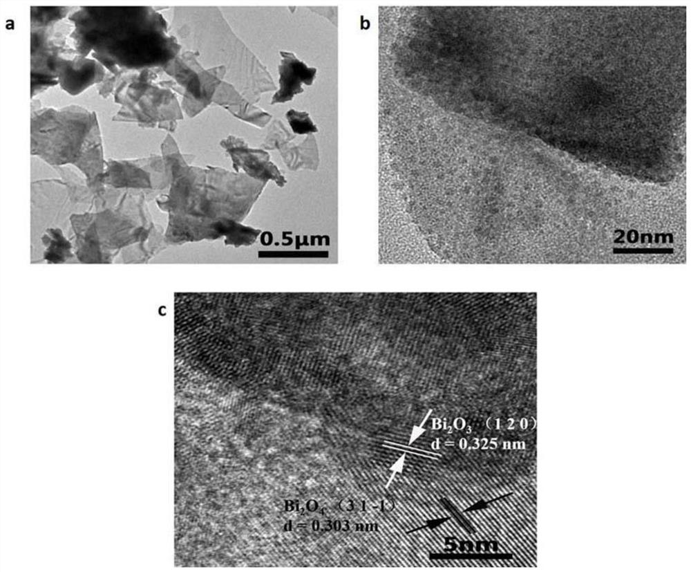 Bismuth oxide/bismuth tetroxide heterojunction photocatalyst and its preparation method and application