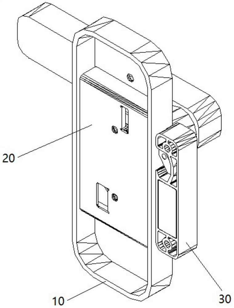 Novel quick-mounting type door lock structure