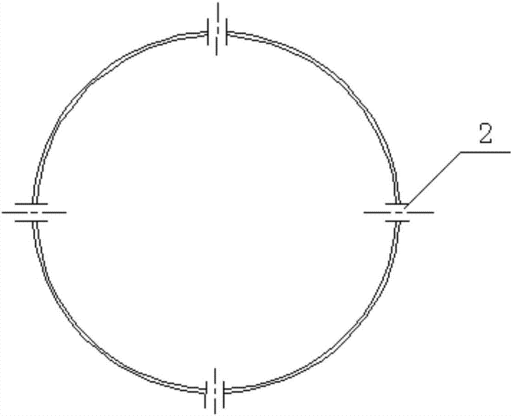 Garden water draining and permeating pipe and water draining system