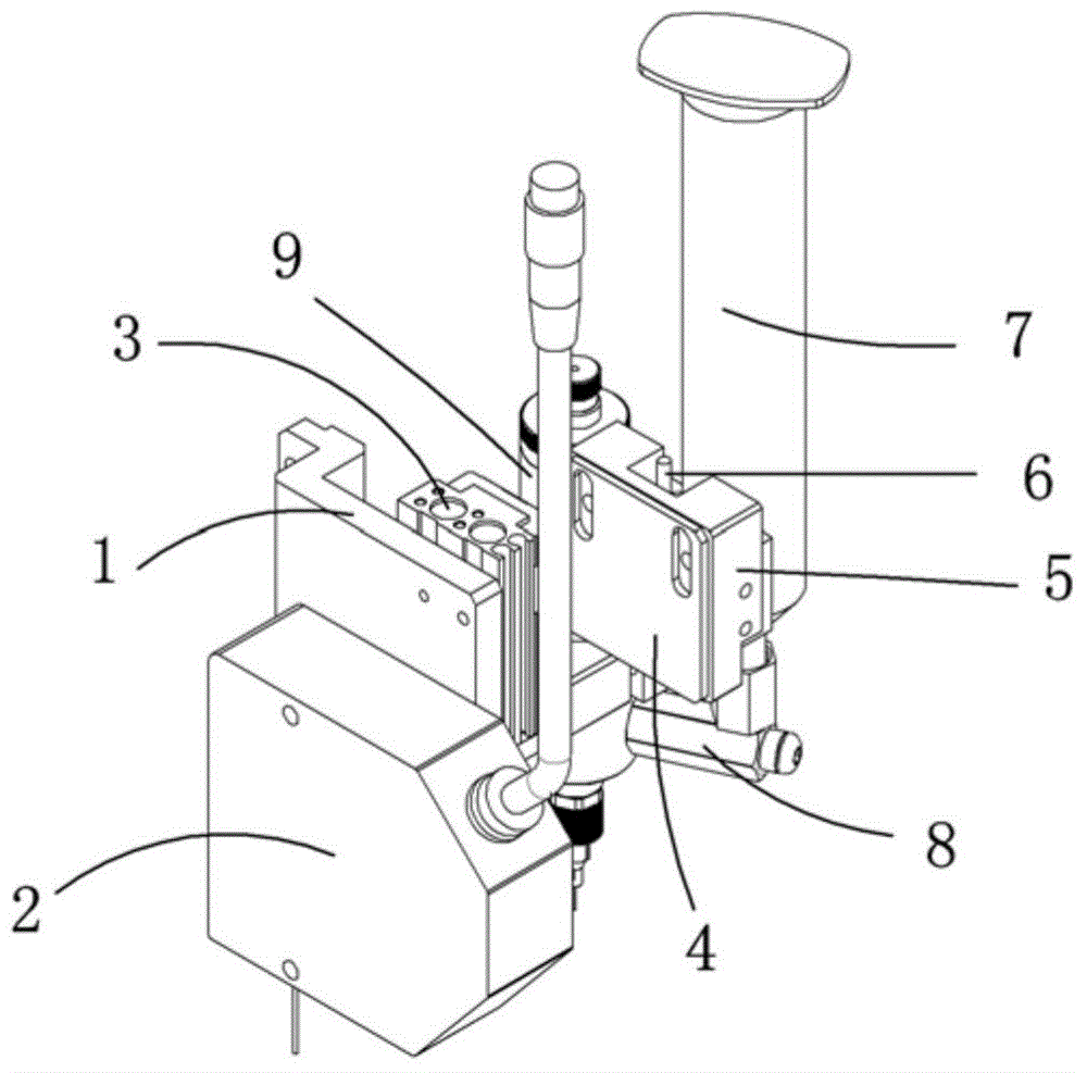 Dispensing laser mechanism