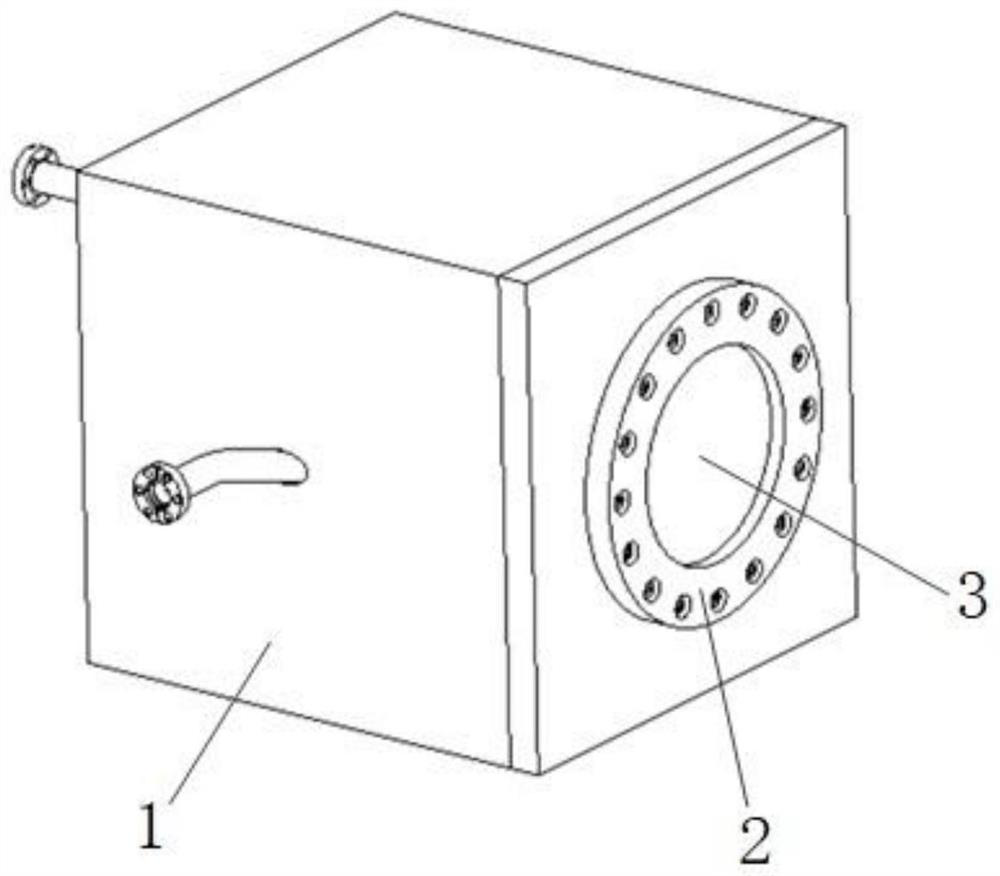 High-energy light beam energy collecting device in vacuum environment