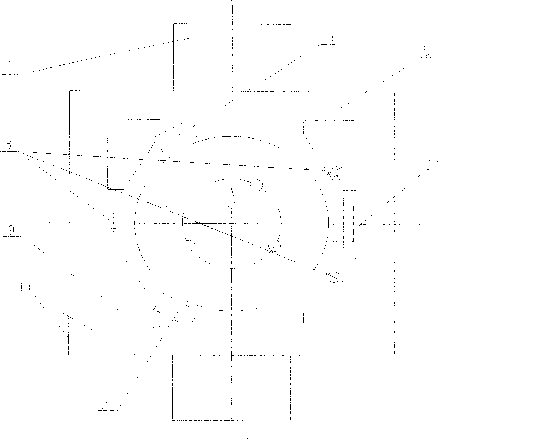 High precision silicon slice bench and positioning method thereof