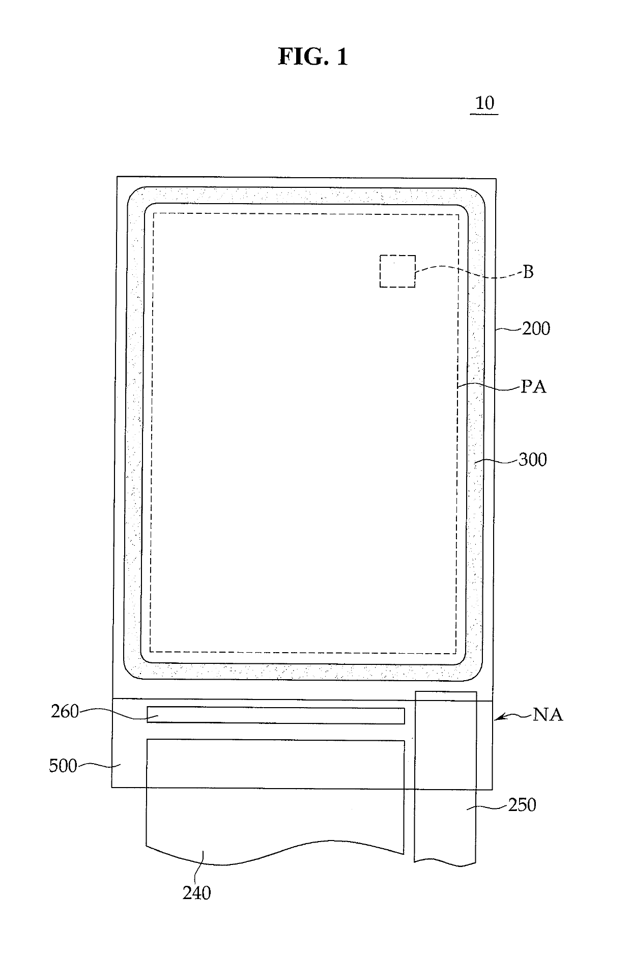 Display device including a light source unit at a pad area of a first substrate