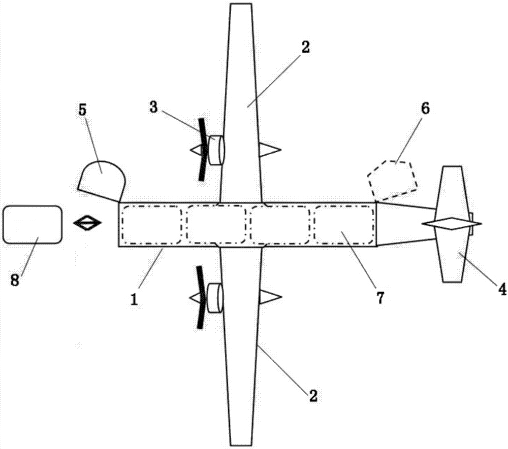 Box type freight unmanned aerial vehicle, matching system thereof and application