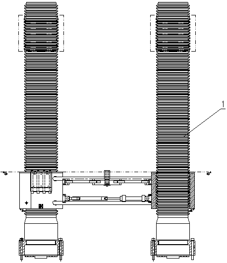 Long-stroke screw rod locking mechanism on hydraulic press dedicated to SMC composite