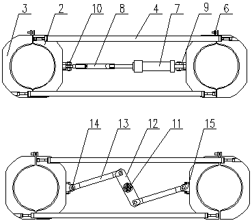 Long-stroke screw rod locking mechanism on hydraulic press dedicated to SMC composite