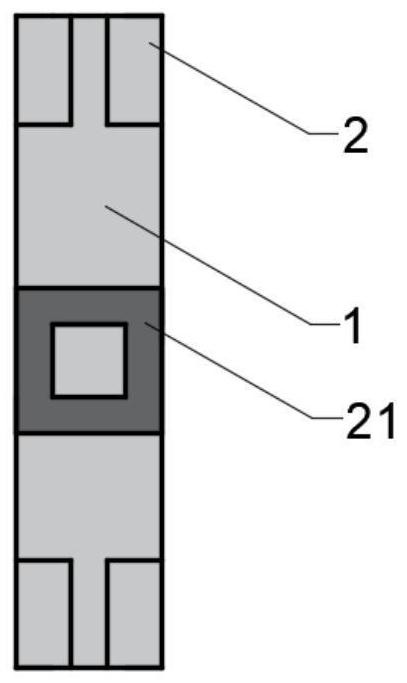 Displacement amplification type self-resetting damper based on shape memory alloy material