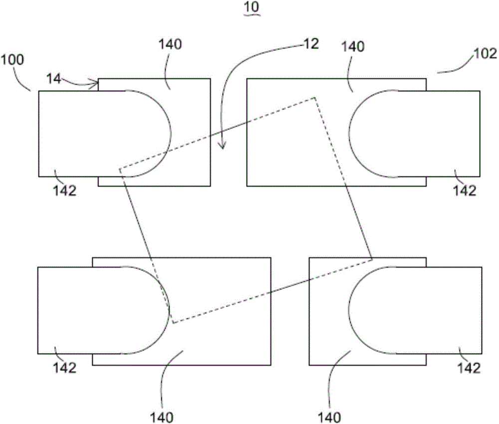 Flat pin-free packaging body