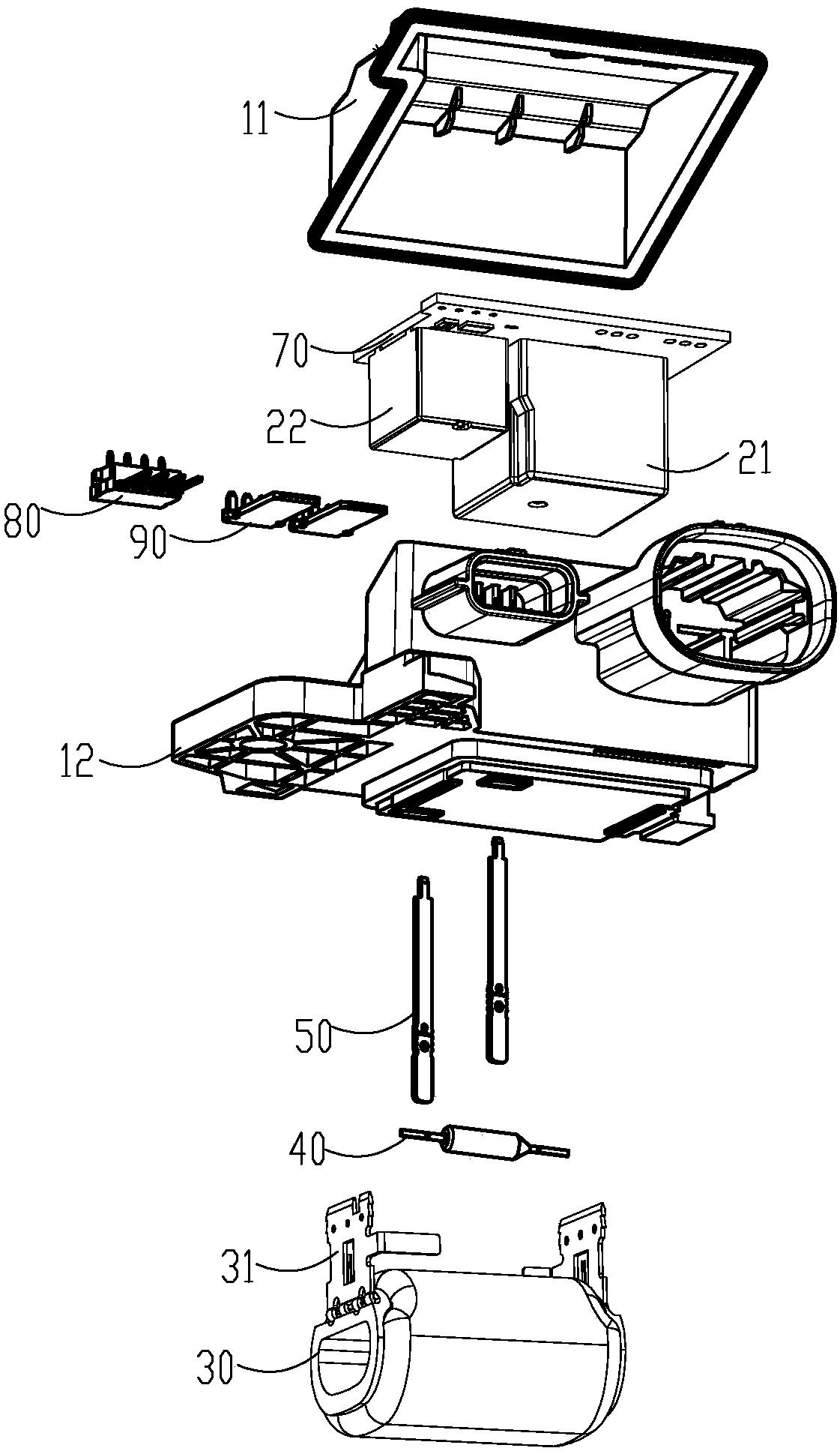 An integrated ceramic resistance relay box