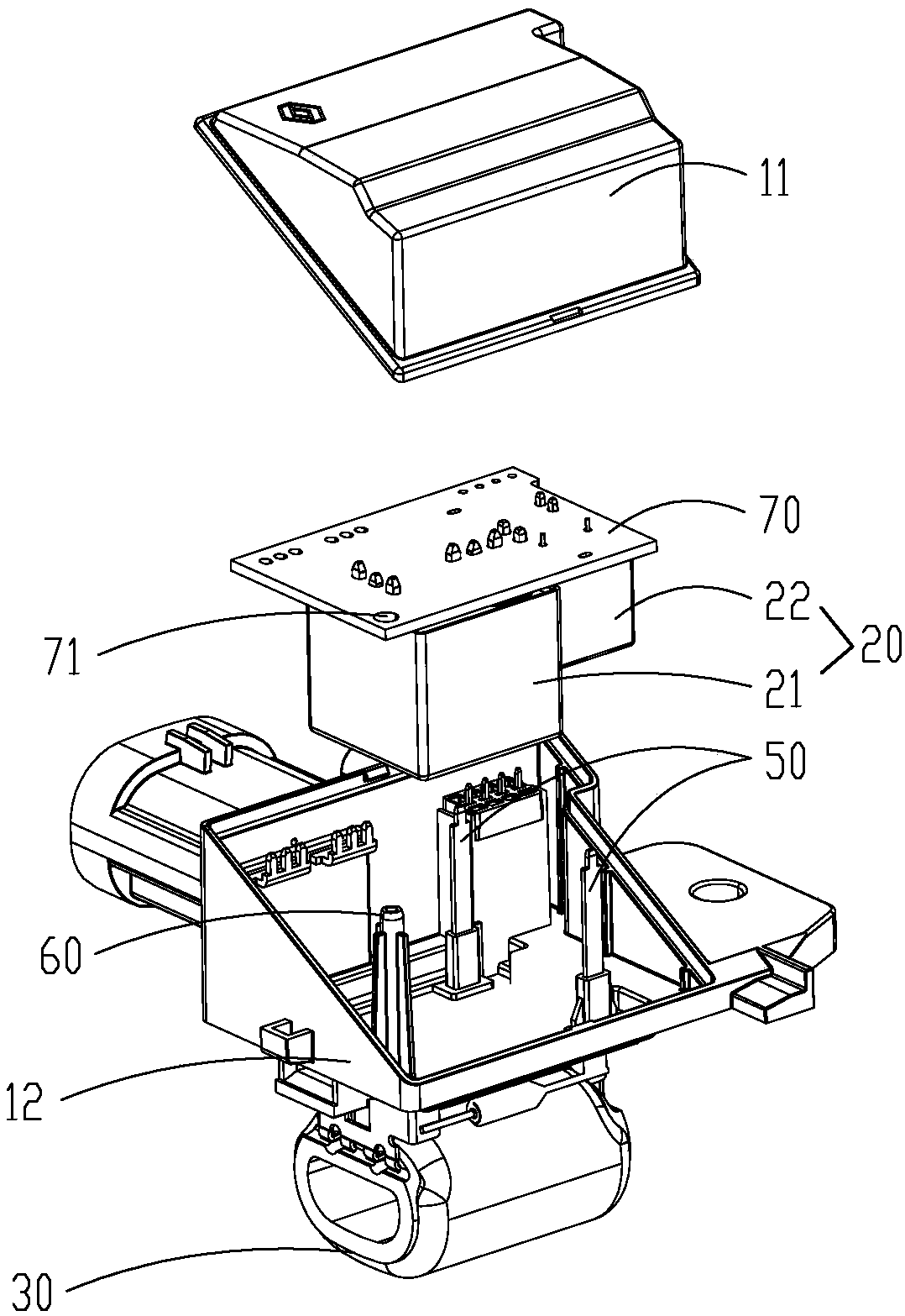 An integrated ceramic resistance relay box