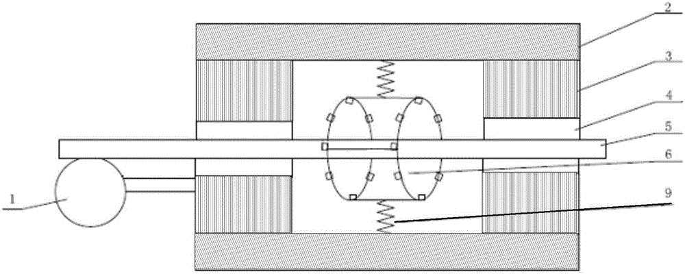 Nondestructive inspection device for wire rope