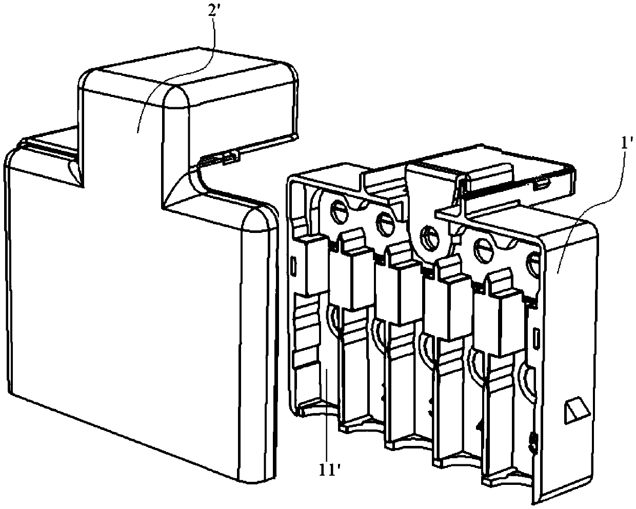 Positive-electrode joint fuse box and assembly for automobile storage battery