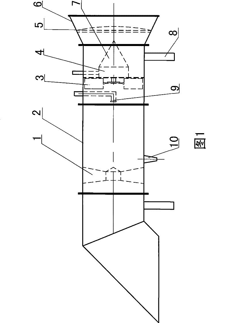 Axial-flow type pneumatic dedusting fan