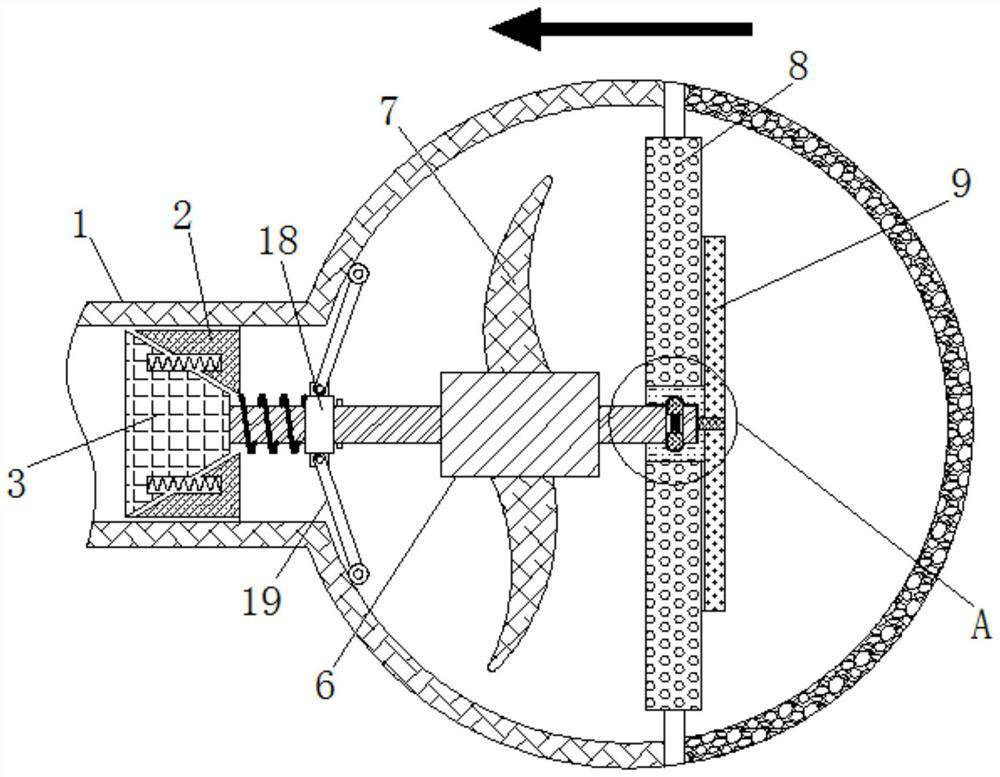 Anti-blocking automatic cleaning device based on centrifugal pump