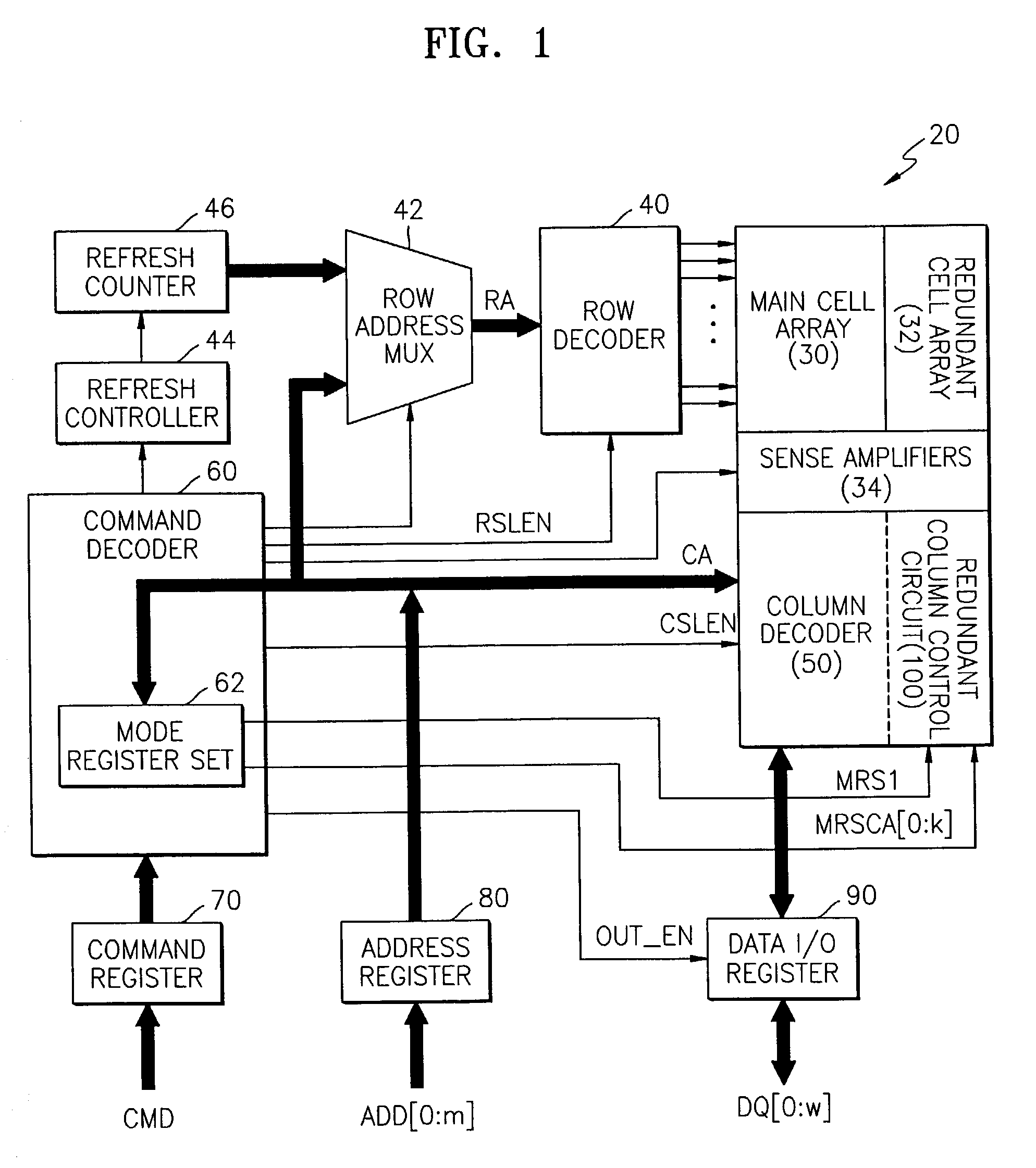 Semiconductor memory device post-repair circuit and method