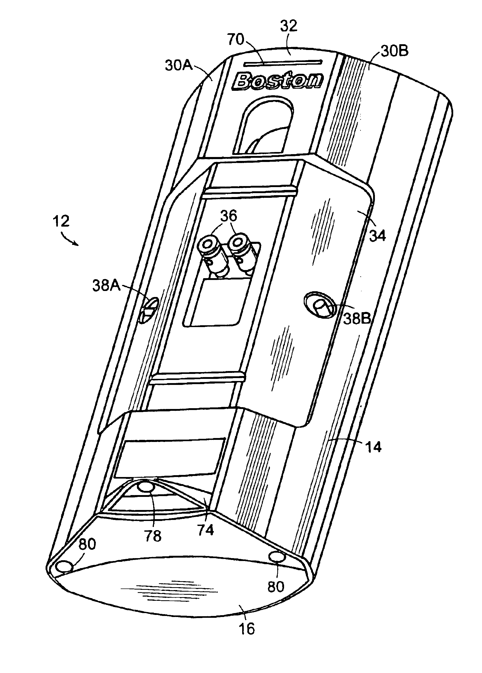 Surface mounted loudspeaker and bracket for the mounting thereof