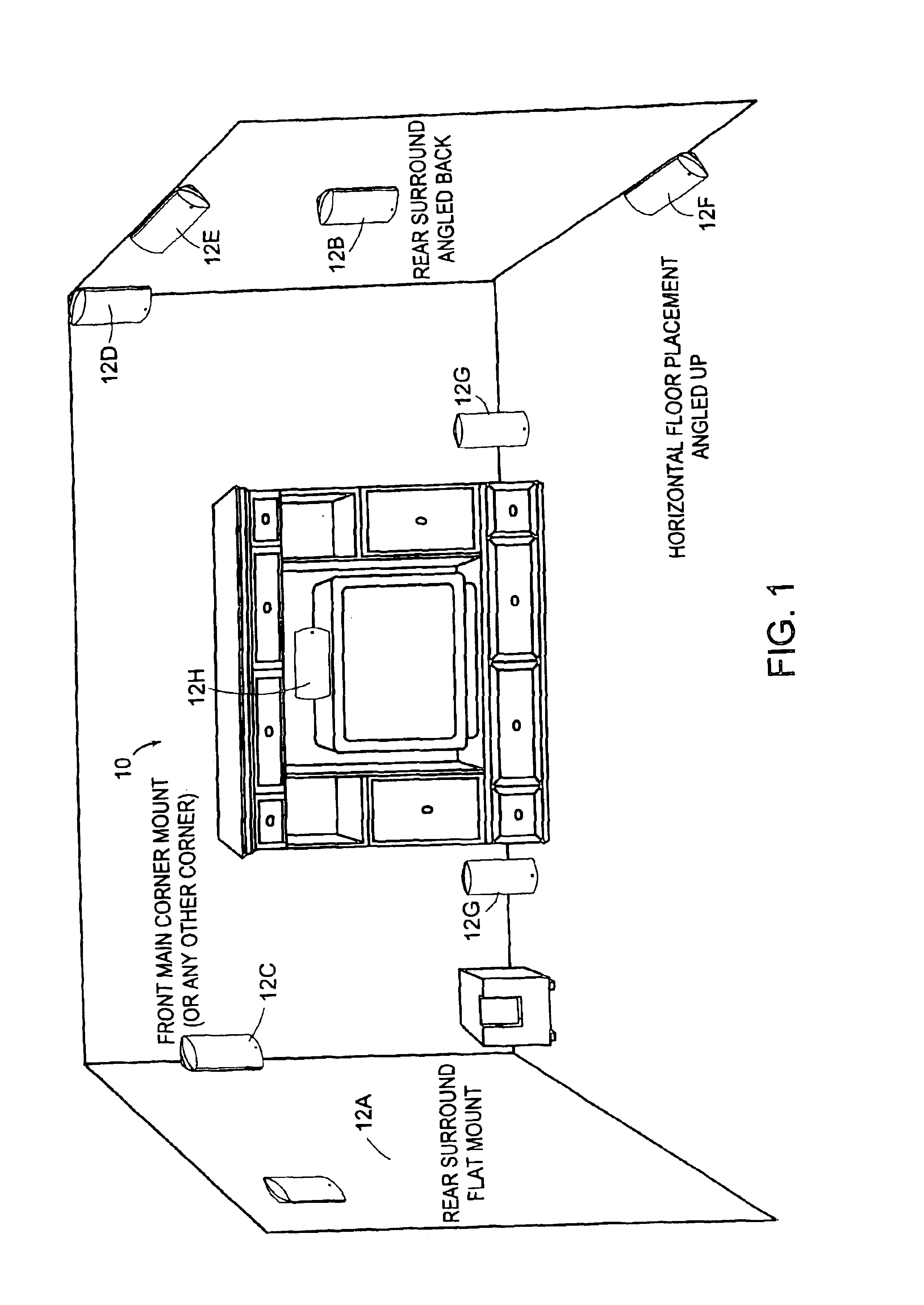 Surface mounted loudspeaker and bracket for the mounting thereof