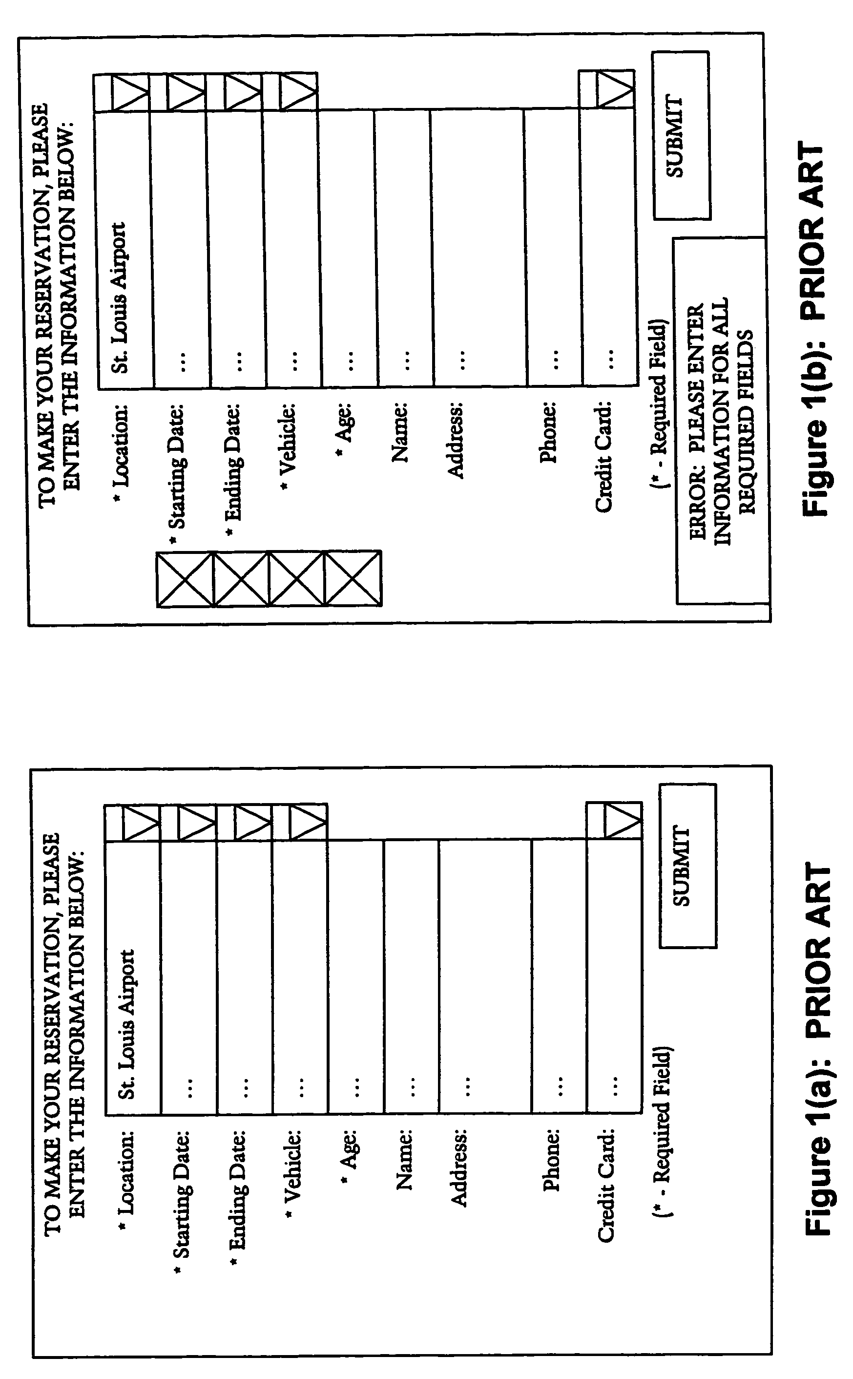 Method and apparatus for improved customer direct on-line reservation of rental vehicles