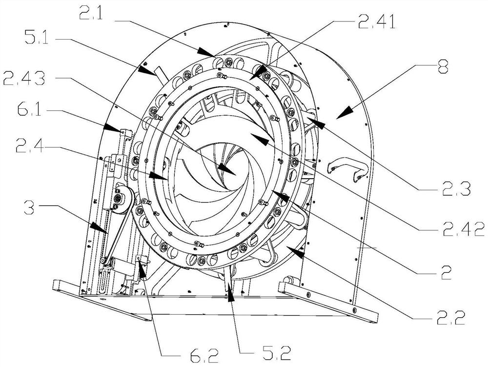 Large-diameter aperture adjustment device