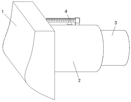 Flame detection device with good protection performance for hot blast stove