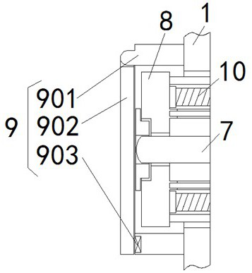 Flame detection device with good protection performance for hot blast stove