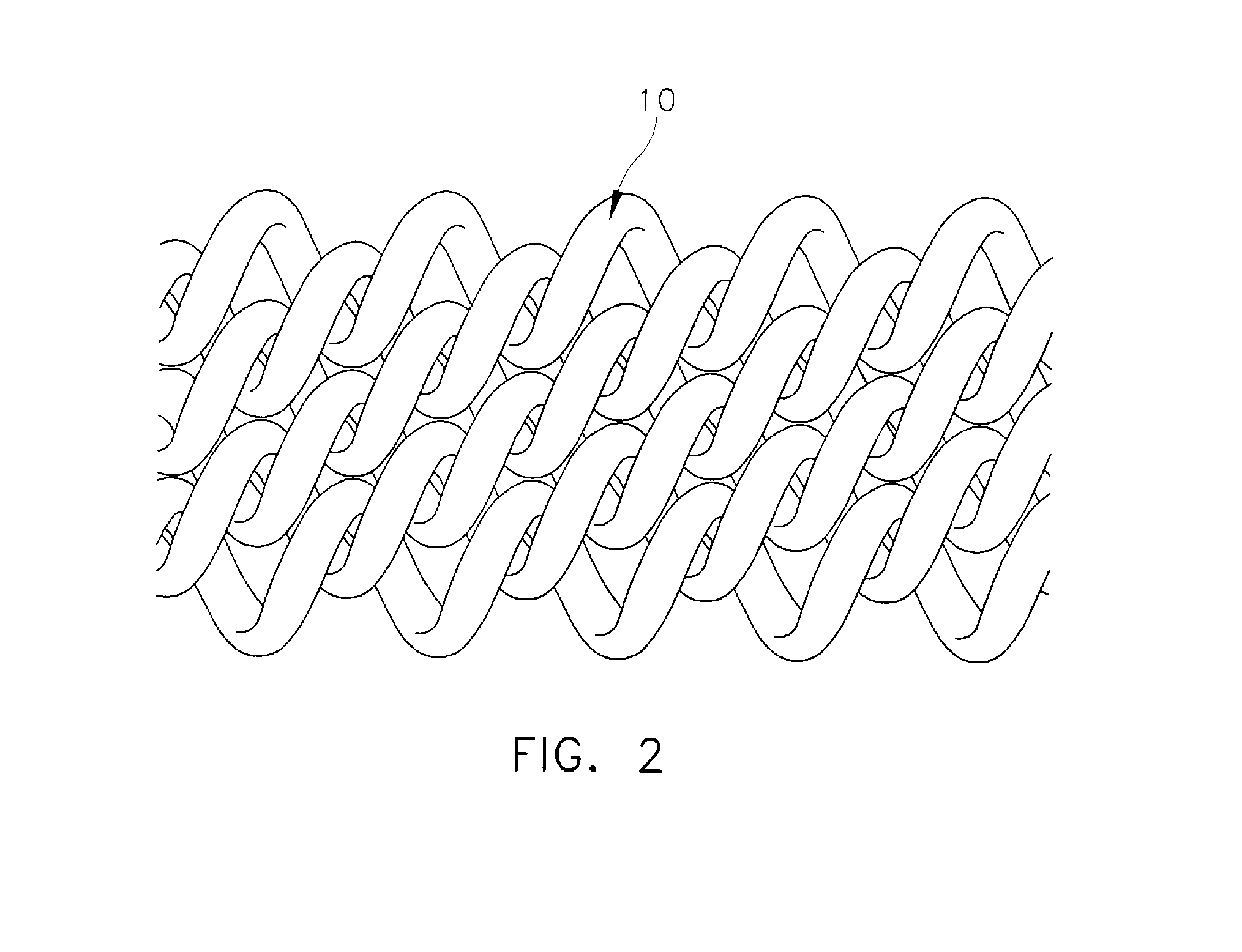 Ornamented metallic mesh and method of making same