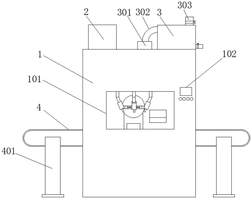 Coating equipment capable of treating waste gas