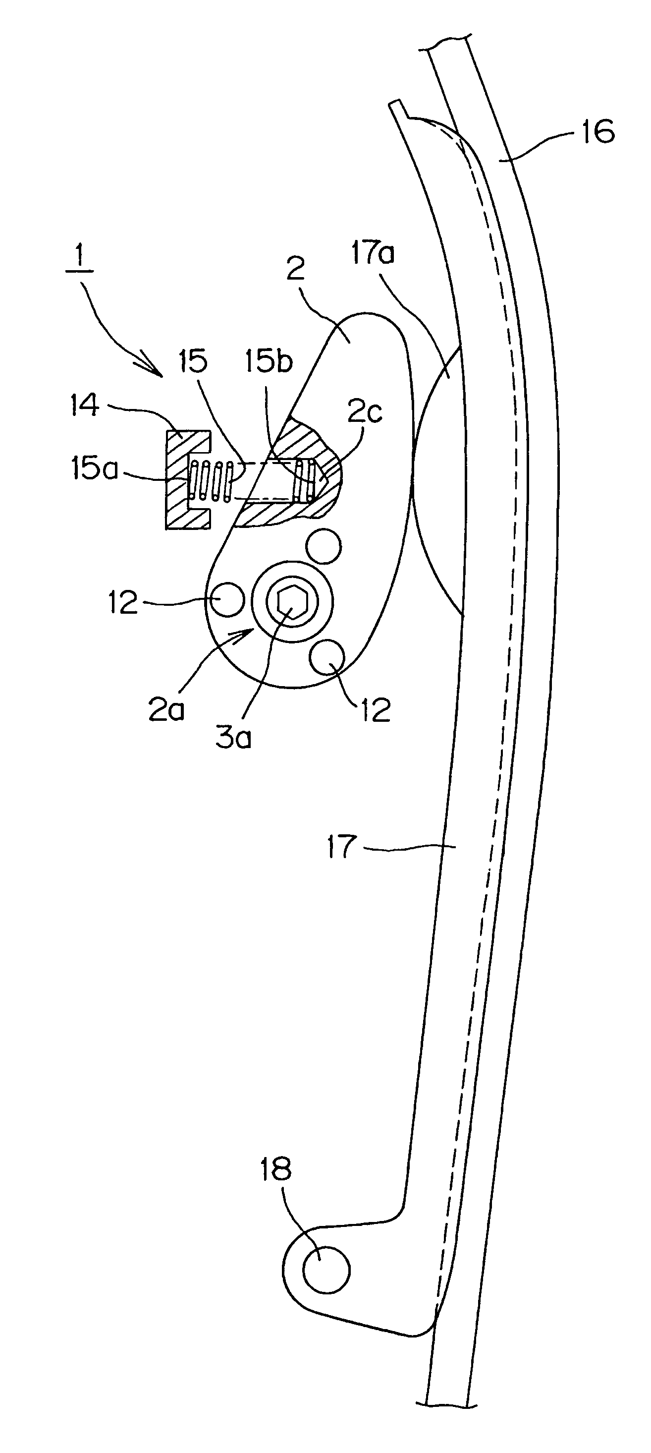 Tensioner with one-way clutch