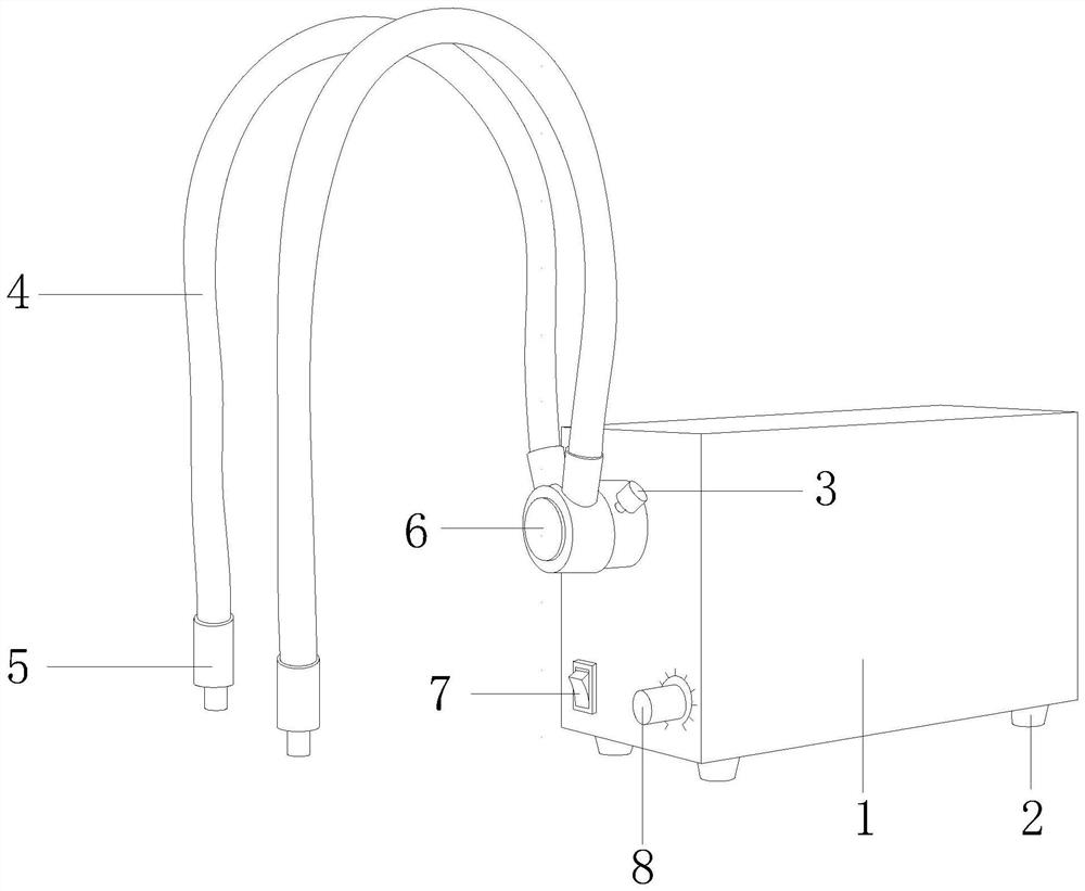 A Cold Light Halogen Fiber Optic Lamp Used in Animal Surgery