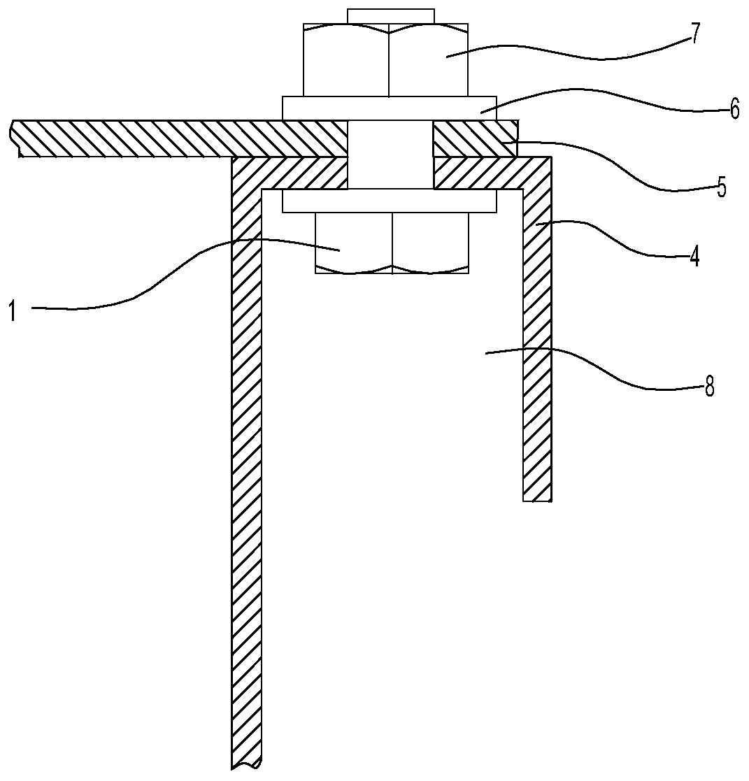 Bolt mounting method for narrow space