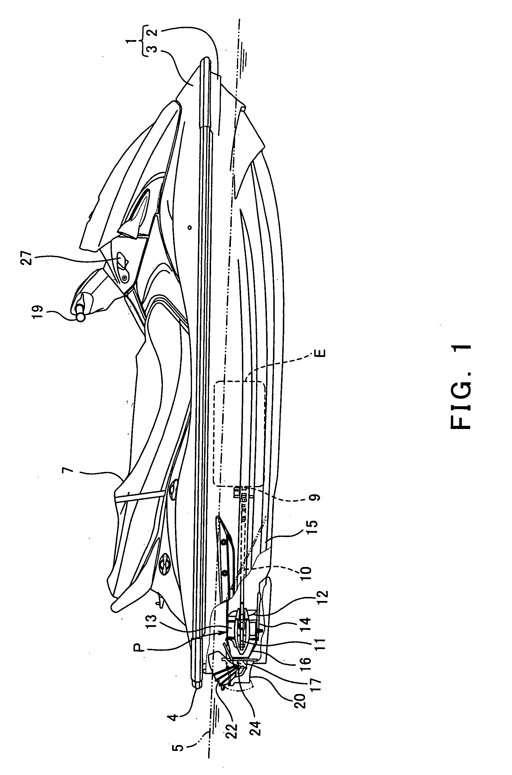 Reverse system for water-jet propulsion personal watercraft