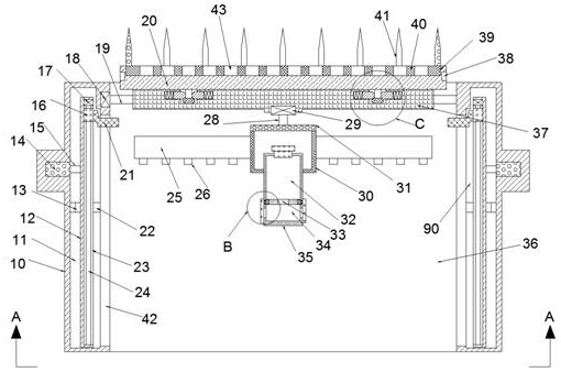 A device for generating embankment slope protection structure