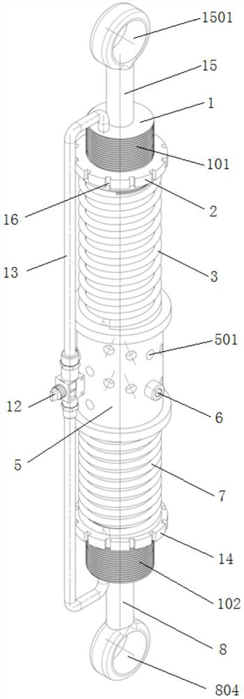 New energy automobile and adjustable shock absorber suitable for new energy automobile