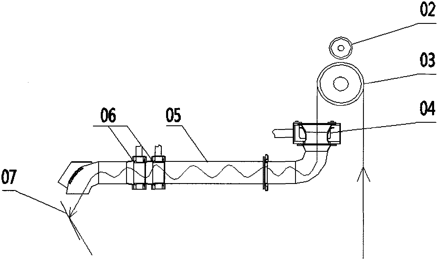 Continuous rope-shaped jet washing machine