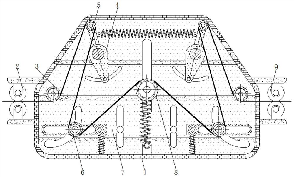 Doubling thread traction tightness adjusting mechanism for knitting machine