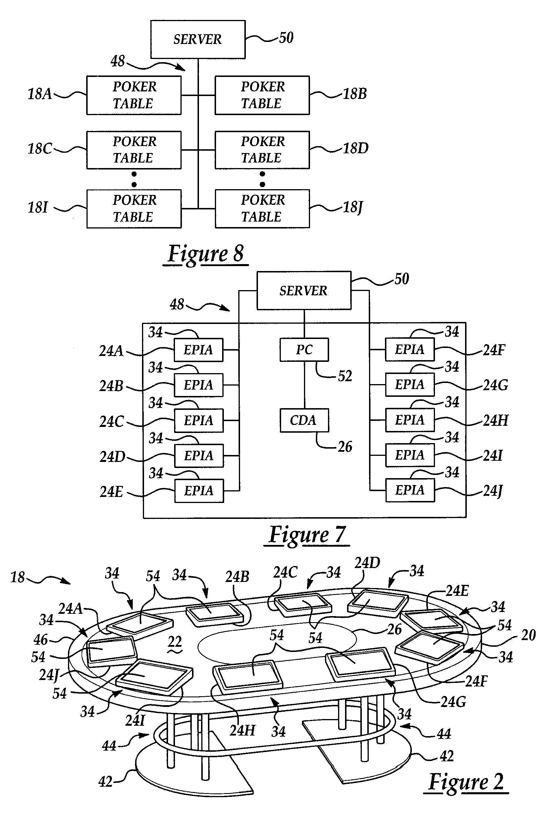 System and method for providing a host console for use with an electronic card game