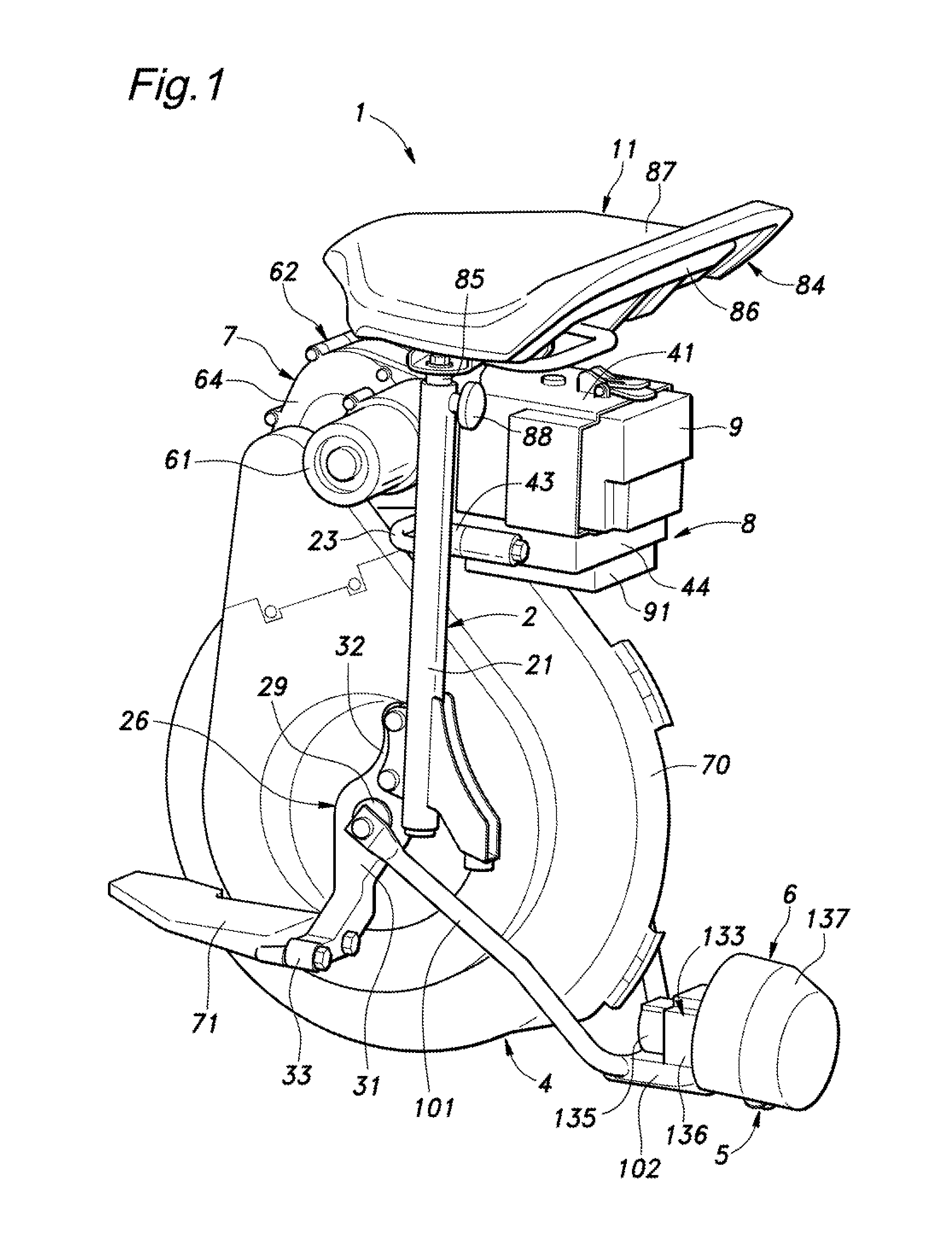 Wheel, wheel device and inverted pendulum type vehicle