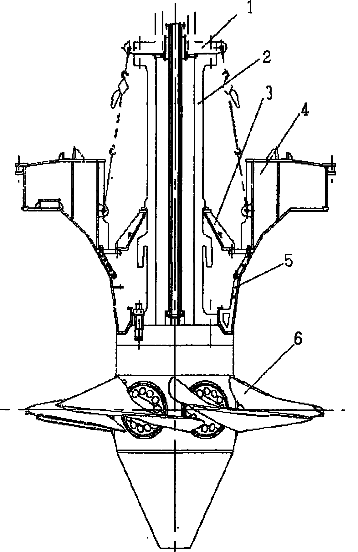 Hoisting process for rotating wheel of vertical shaft axial flow hydraulic turbine