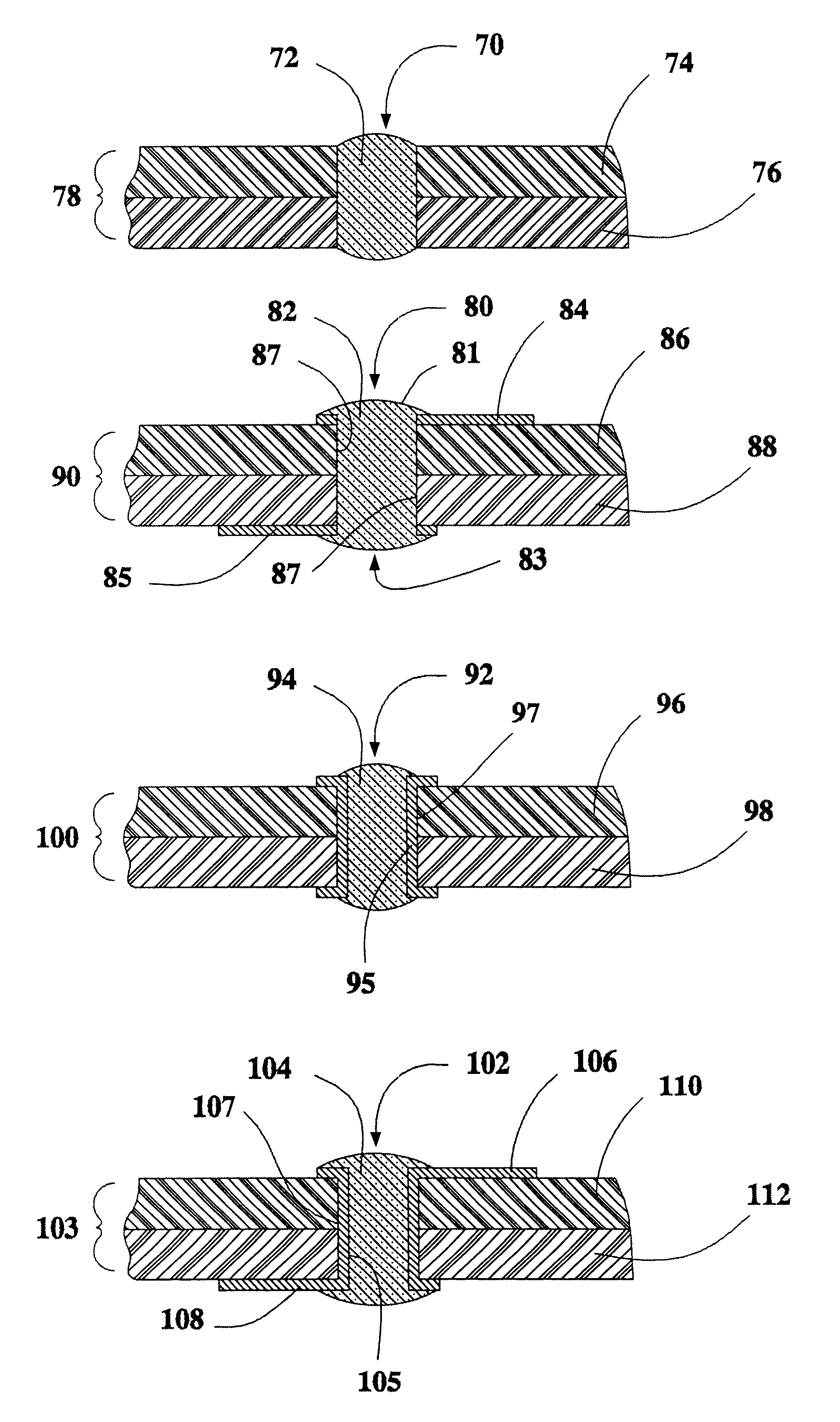 Printed wiring board conductive via hole filler having metal oxide reducing capability